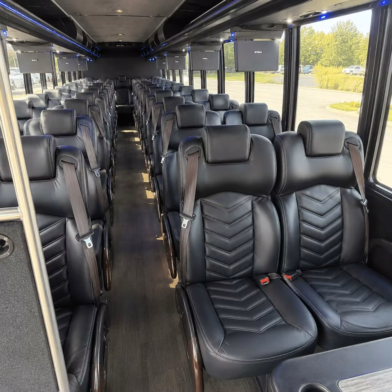 28 passenger minibus interior