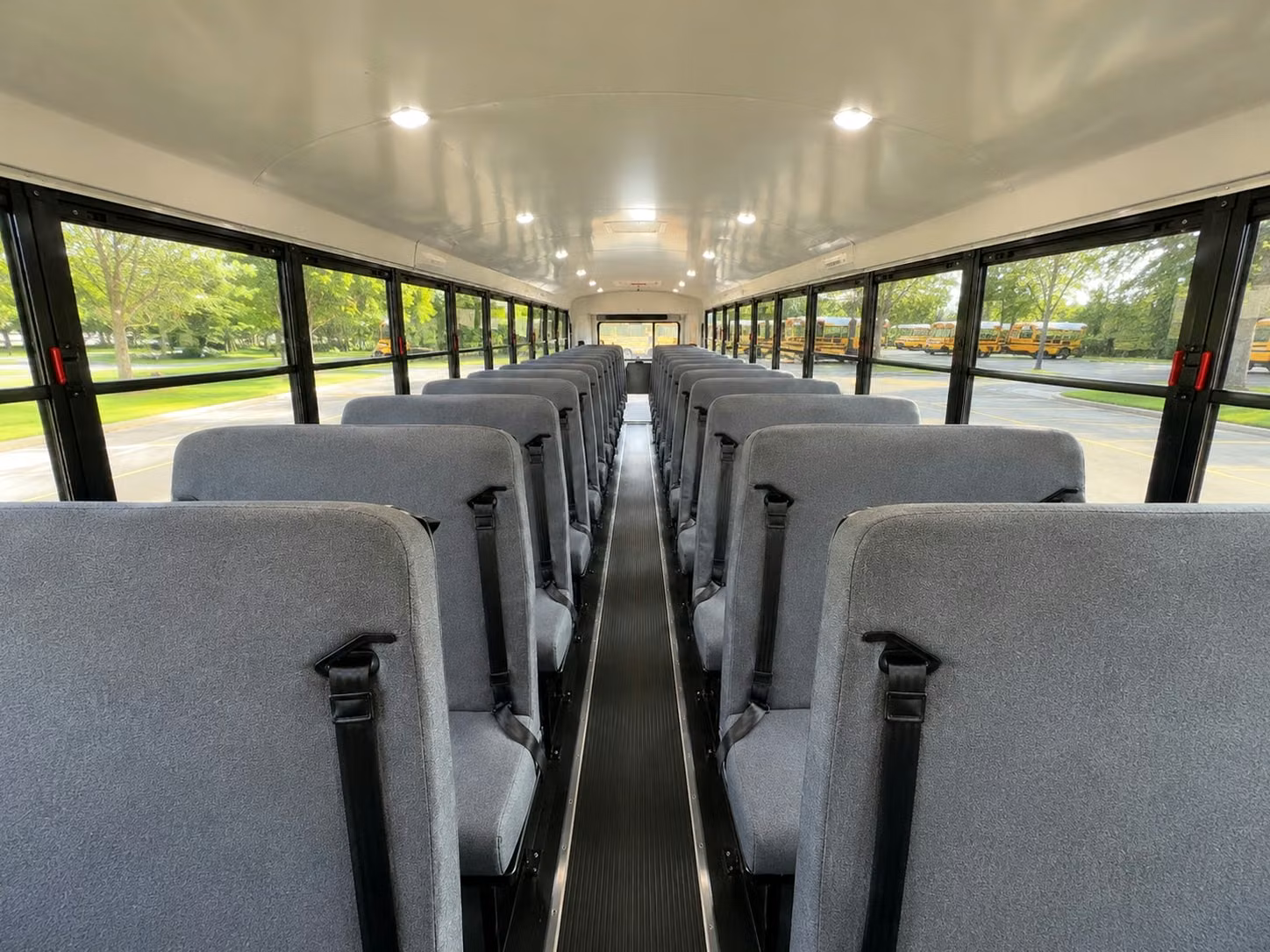 school bus inside