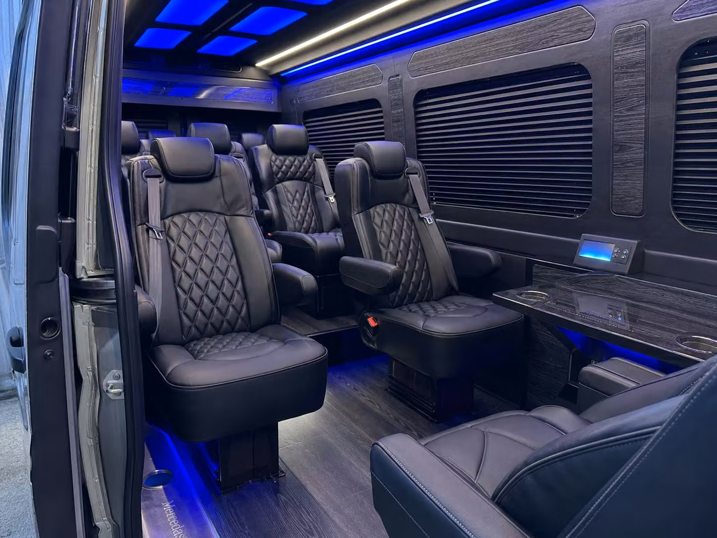 sprinter van with driver inside